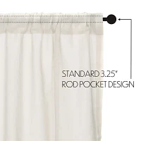 Vhc Brands Tobacco Cloth 2-pc. Rod Pocket Window Tier