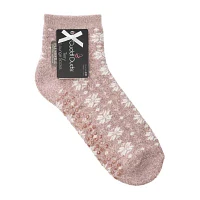 Cuddl Duds Lounge 1 Pair Crew Socks Womens