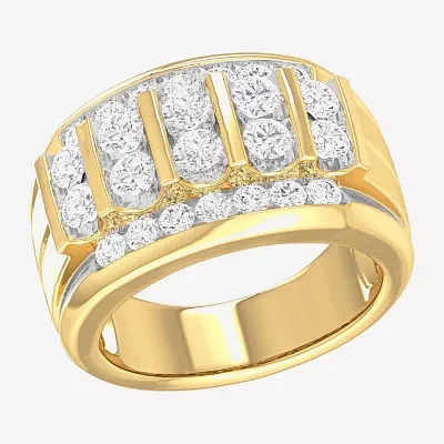 Mens 1½ CT. T.W. Genuine Diamond 10K or 14K Gold Ring