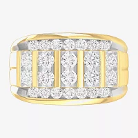 Mens 1½ CT. T.W. Genuine Diamond 10K or 14K Gold Ring