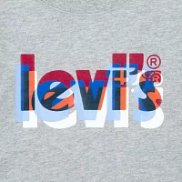 Levi's Big Boys Crew Neck Long Sleeve Graphic T-Shirt