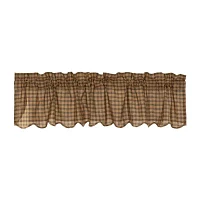 Vhc Brands Cedar Ridge Scalloped Rod Pocket Scallop Valance