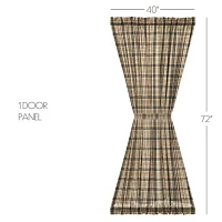 Vhc Brands Cider Mill Light-Filtering Rod Pocket Single Door Panel Curtain