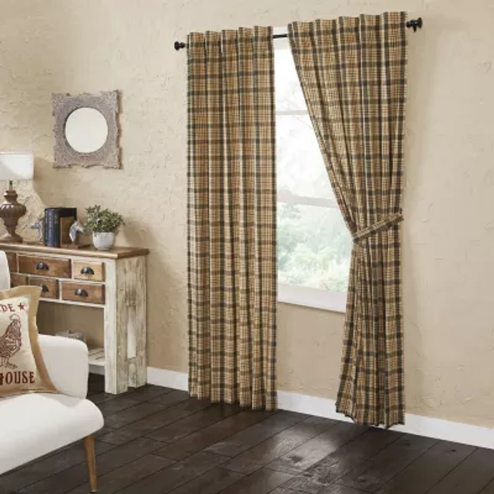 Vhc Brands Cider Mill Rod Pocket Light-Filtering Set of 2 Curtain Panel