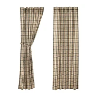 Vhc Brands Cider Mill Rod Pocket Light-Filtering Set of 2 Curtain Panel