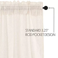 Vhc Brands Cotton Burlap Swag Rod Pocket Tailored Valance