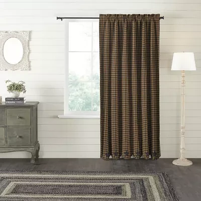 Vhc Brands Country Star Rod Pocket Blackout Single Curtain Panels