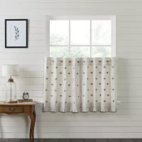 Vhc Brands Embroidered Bee 2-pc. Rod Pocket Window Tier