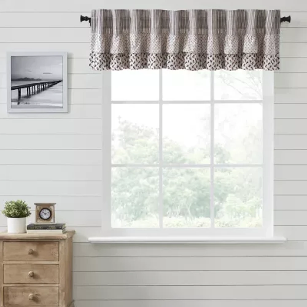 Vhc Brands Florette Rod Pocket Tailored Valances