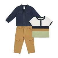 Little Lad Baby Boys 3-pc. Pant Set