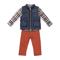 Little Lad Baby Boys 3-pc. Pant Set