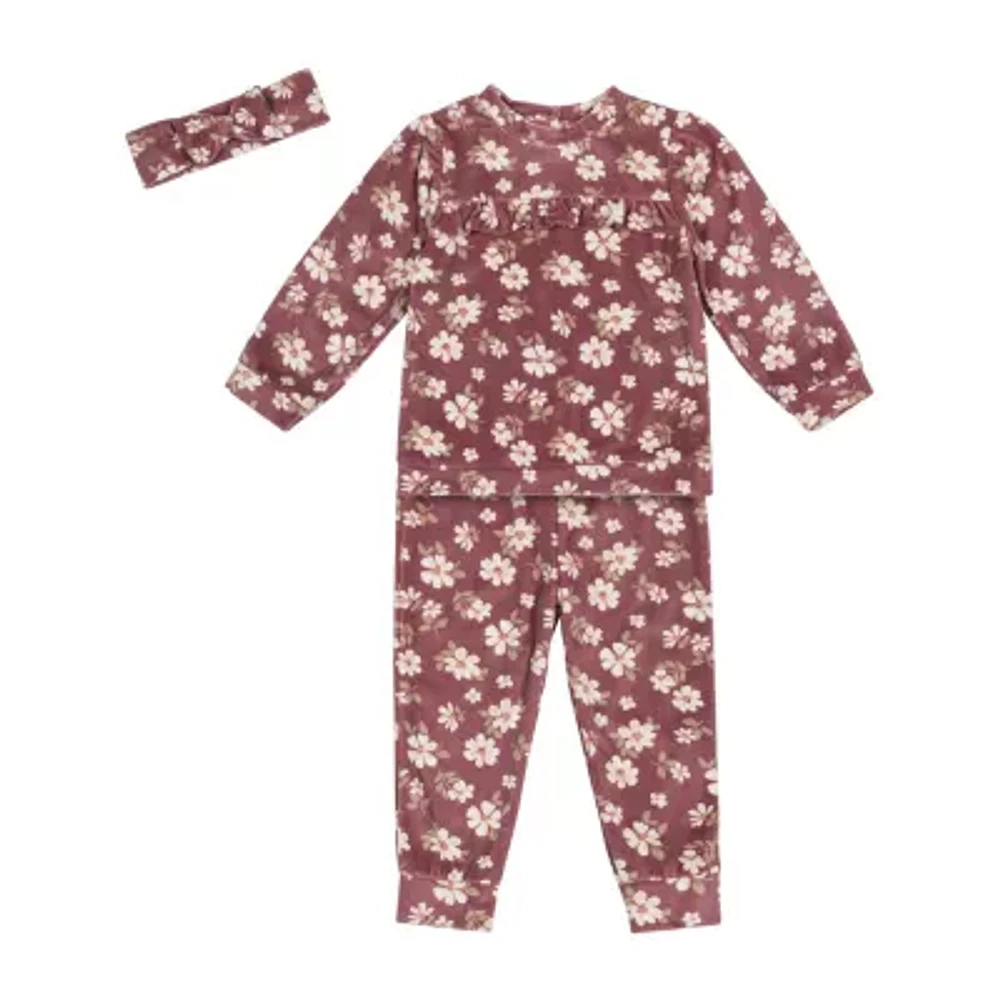 Little Lass Toddler Girls 3-pc. Pant Set