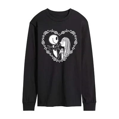 Mens Long Sleeve Nightmare Before Christmas Graphic T-Shirt