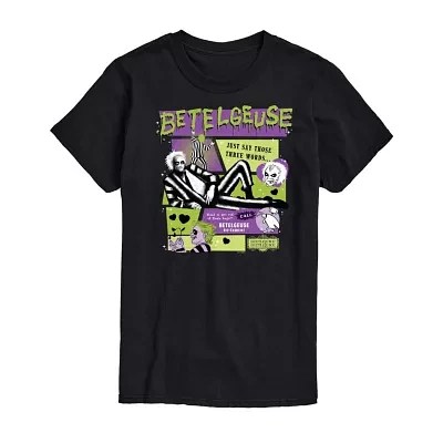 Mens Short Sleeve Beetlejuice Graphic T-Shirt