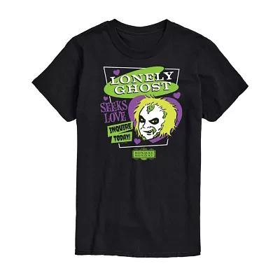 Mens Short Sleeve Beetlejuice Graphic T-Shirt