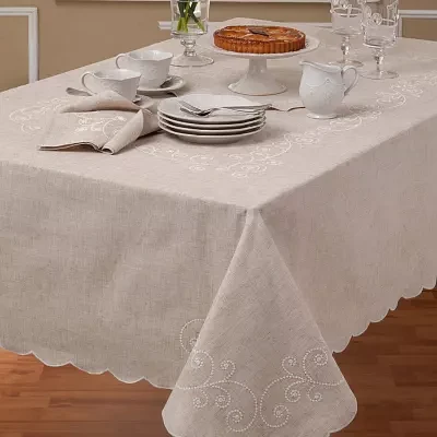 Lenox French Perle Linen Tablecloth