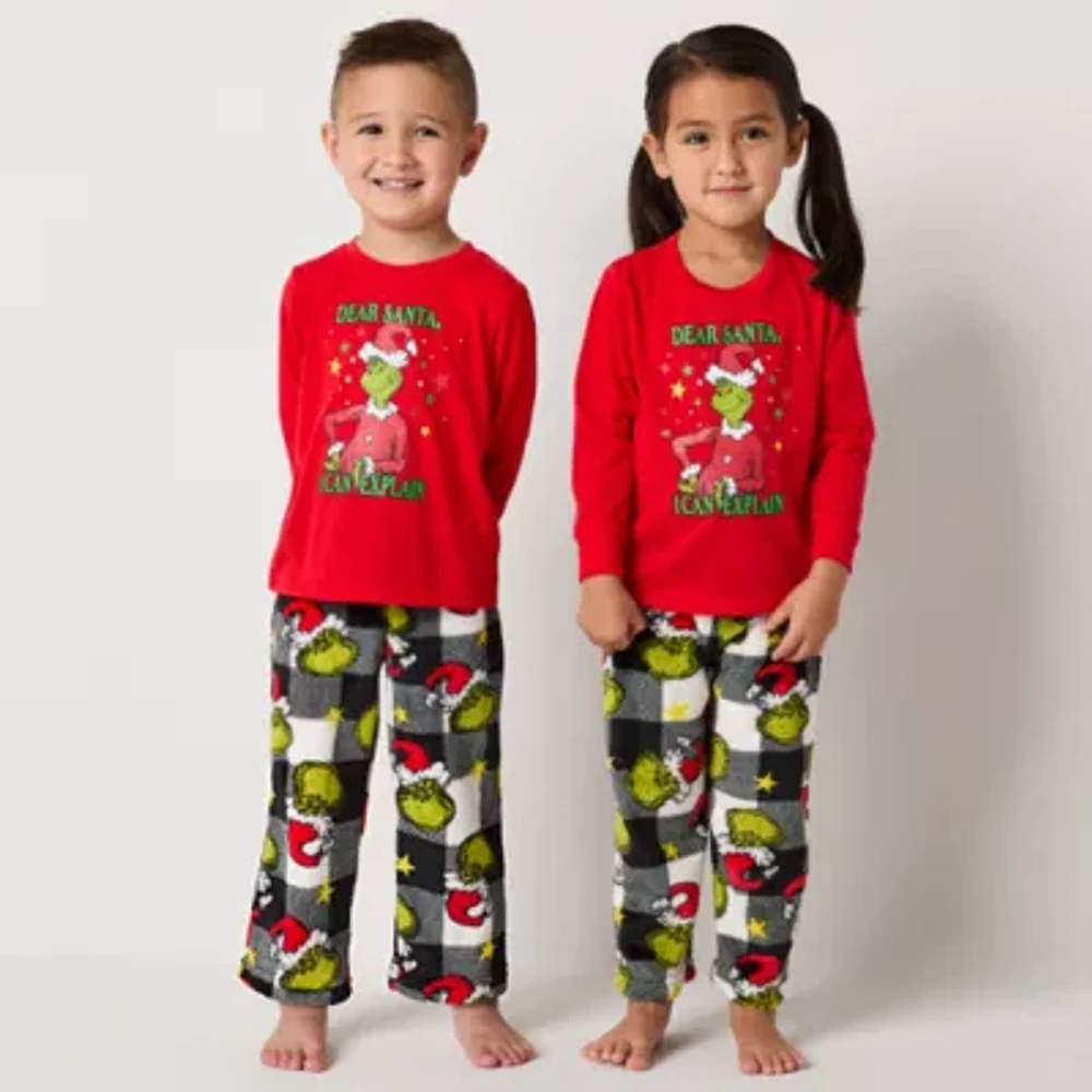 Little Unisex Dr. Seuss Grinch 2-pc. Christmas Matching Family Pajama Set