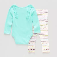 Okie Dokie Baby Girls 2-pc. Pant Set