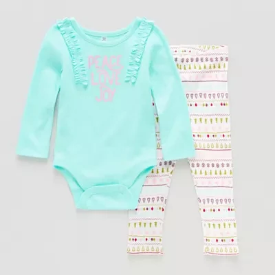 Okie Dokie Baby Girls 2-pc. Pant Set