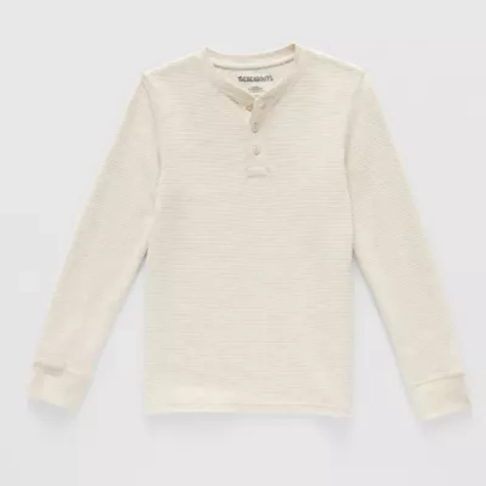 Thereabouts Little & Big Boys Henley Neck Long Sleeve Thermal Top