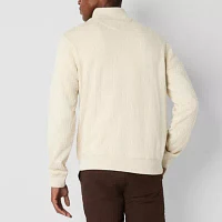 Frye and Co. Mens Mock Neck Long Sleeve Pullover Sweater