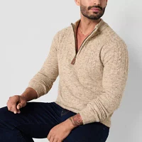 Frye and Co. Mens Mock Neck Long Sleeve Pullover Sweater