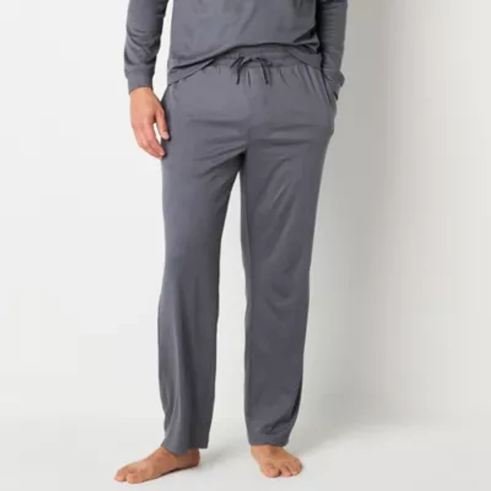 Stafford Mens Pajama Ribbed Fleece Pants