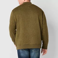 Frye and Co. Big Tall Mens Mock Neck Long Sleeve Pullover Sweater