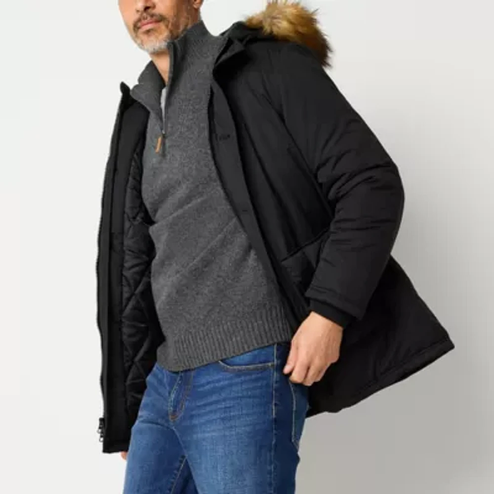 St. John's Bay Mens Sherpa Lined Heavyweight Parka