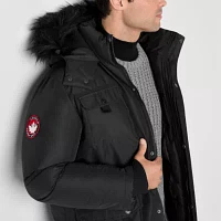 Canada Weather Gear Mens Water Resistant Wind Resistant Hooded Heavyweight Parka