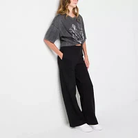 Arizona Womens Wide Leg Sweatpant-Juniors