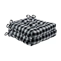 Achim Buffalo Check Tufted Dining Cushions