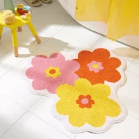 Town And Country Blossom Yellow Bath Rug
