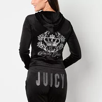 Juicy By Couture Hooded Lightweight Womens Juniors Track Jacket