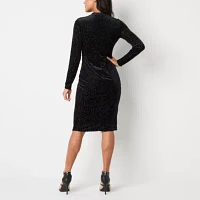 Bold Elements Womens Long Sleeve Bodycon Dress