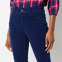 St. John's Bay Secretly Slender Womens Mid Rise Bootcut Corduroy Pant