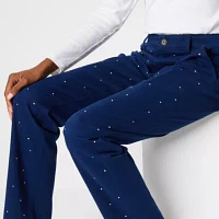 St. John's Bay Rhinestone Regular Fit Slim Trouser