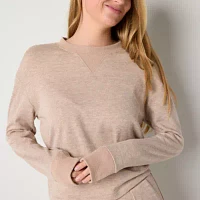 Stylus Womens Crew Neck Long Sleeve Sweatshirt