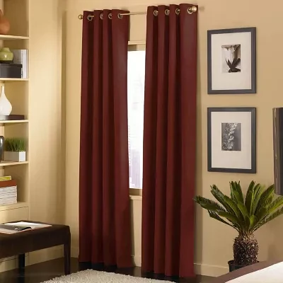 CHF Cameron Light-Filtering Grommet Top Single Curtain Panel