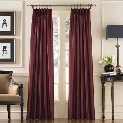 CHF Marquee Light-Filtering Pinch Pleat Back Tab Single Curtain Panel