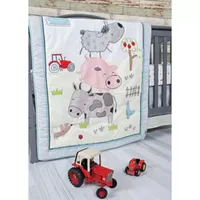 Trend Lab Farm Stack 4-pc. Crib Bedding Set