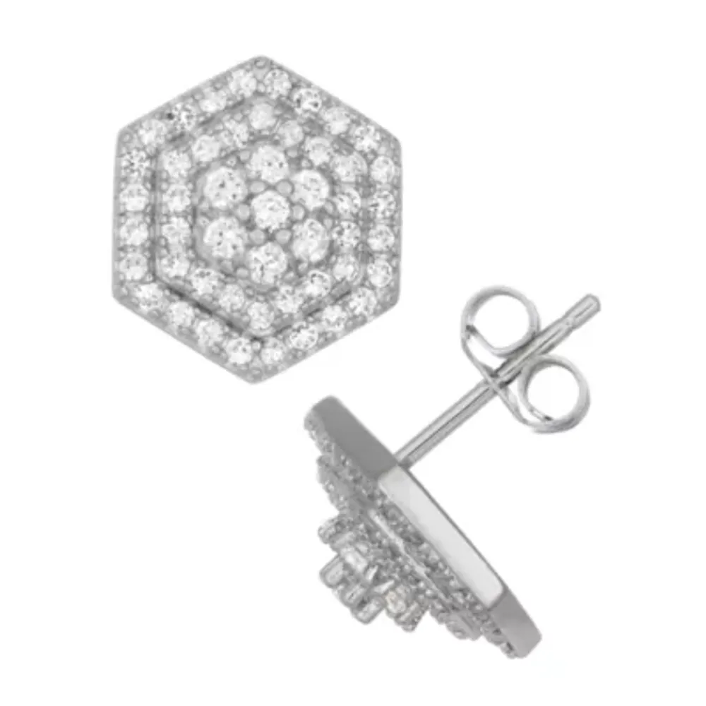 YES PLEASE! 2.5 CT.T.W. Lab-Created White Sapphire Stud Earrings in  Sterling Silver - JCPenney