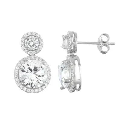 YES PLEASE! 2.5 CT.T.W. Lab-Created White Sapphire Stud Earrings in  Sterling Silver - JCPenney