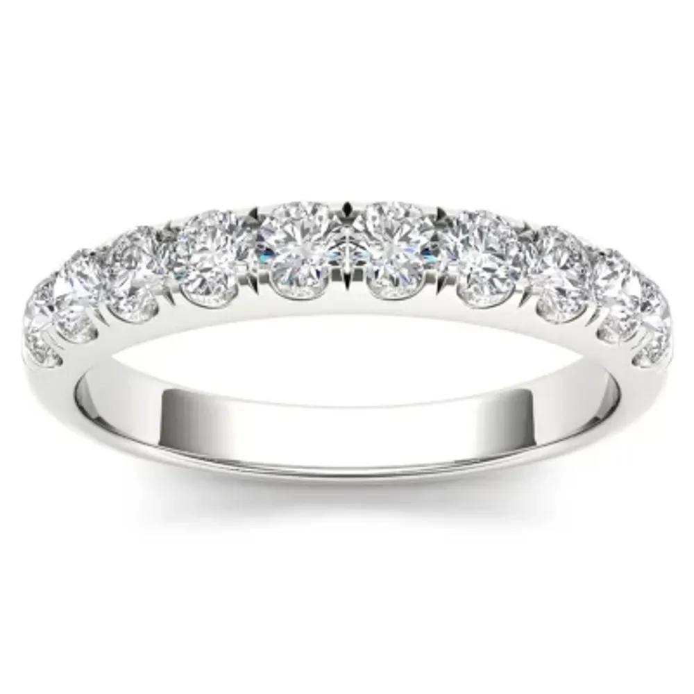 Womens 2.5MM 3/4 CT. T.W. Natural White Diamond 14K Gold Wedding Band