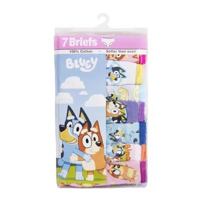 Toddler Girls Bluey 7 Pack Brief Panty