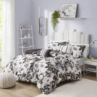 Intelligent Design Renee Floral Comforter Set with decorative pillows