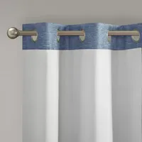 Sunsmart Leighton Energy Saving 100% Blackout Grommet Top Set of 2 Curtain Panel