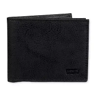 Levi's Passcase W/ Embossed Logo Mens Slim Fold Wallet