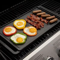 Cuisinart Outdoors Reversible Cast Iron Plate Grill Pans