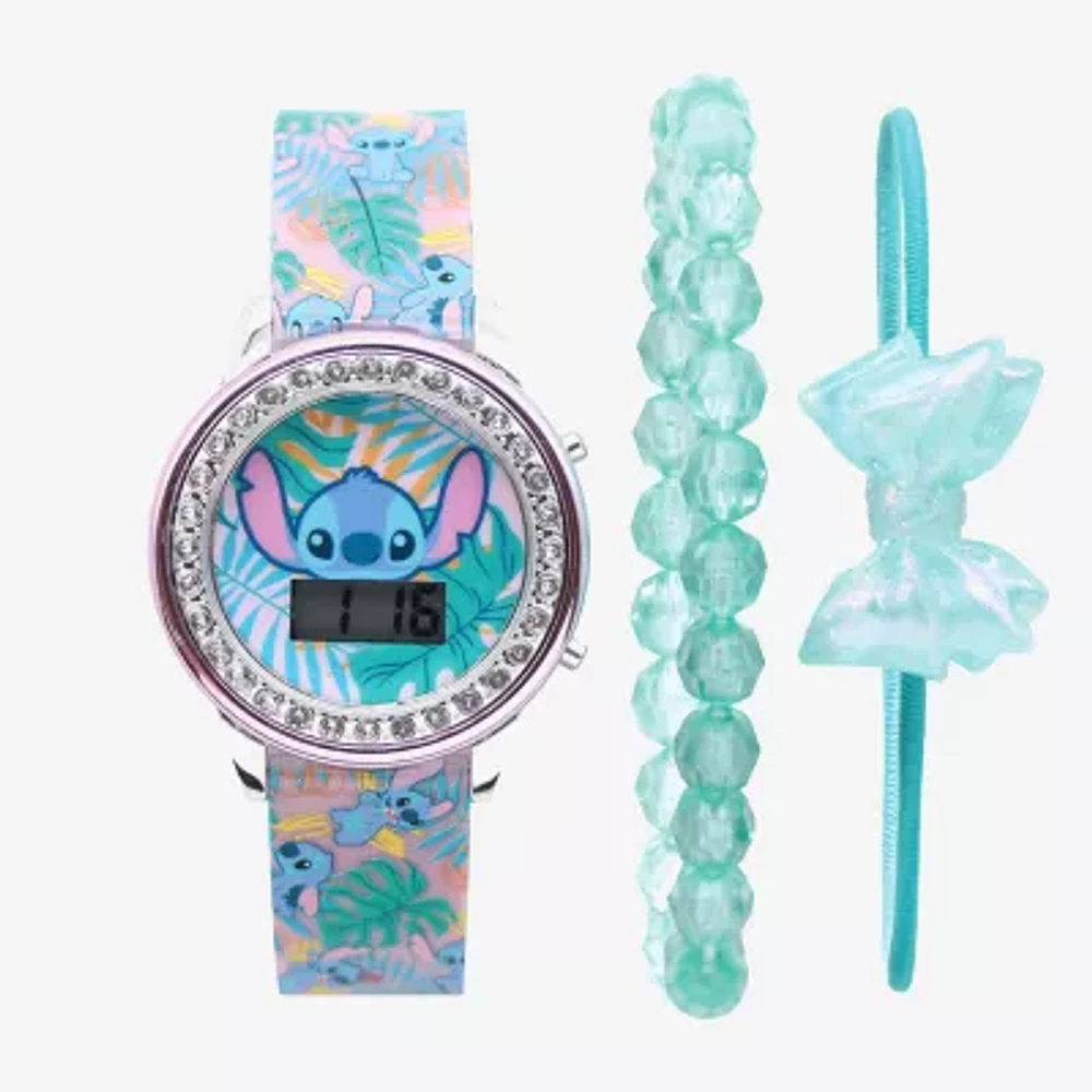 Disney Collection Lilo & Stitch Boys Multicolor Strap Watch Las40025jc